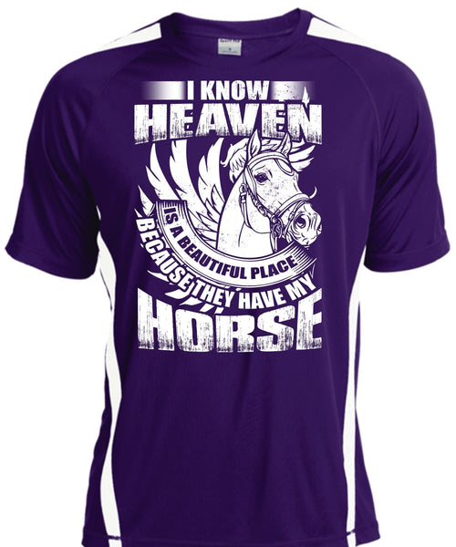 I Know Heaven T Shirt, They Have My Horse T Shirt, Cool Shirt