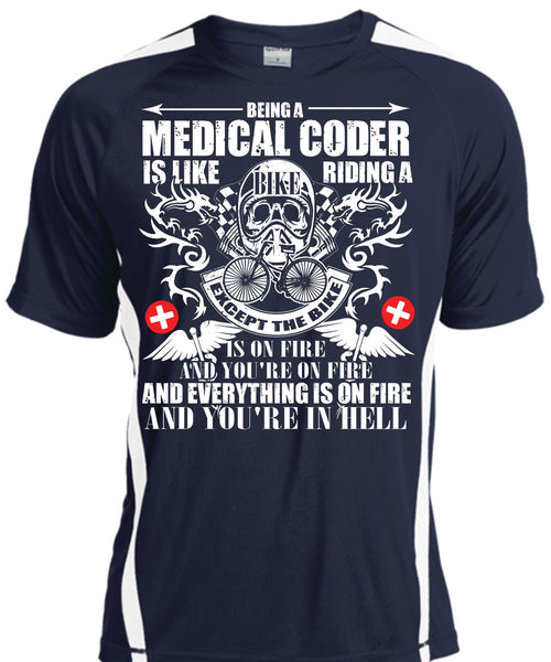 Being A Medical Coder T Shirt, You're In Hell T Shirt, Cool Shirt