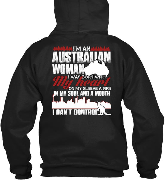 I'm An Australian Woman T Shirt, I Can't Control T Shirt