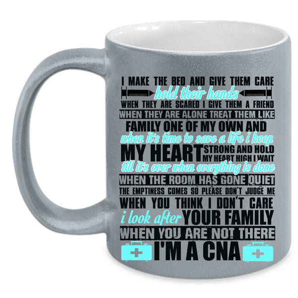 Funny Gift For Nurses Coffee Mug, I'm A CNA Accent Mug
