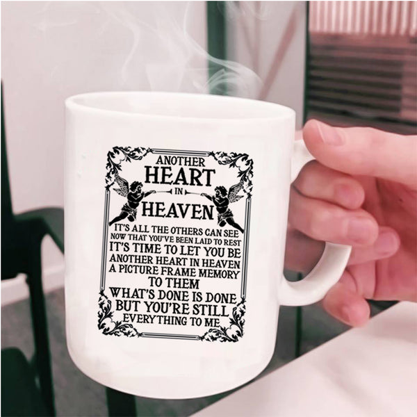 Cool Gift For My Boyfriend Coffee Mug, Another Heart In Heaven Cup