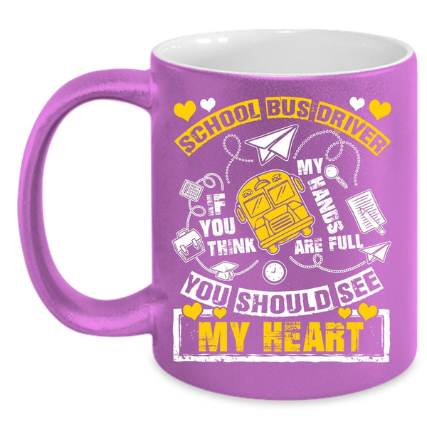 School Bus Driver Coffee Mug, Cute Gift For Bus Driver Coffee Cup