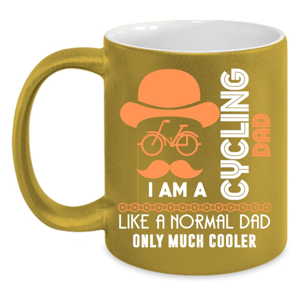 I Am A Cycling Dad Coffee Mug, Cool Dad Coffee Cup