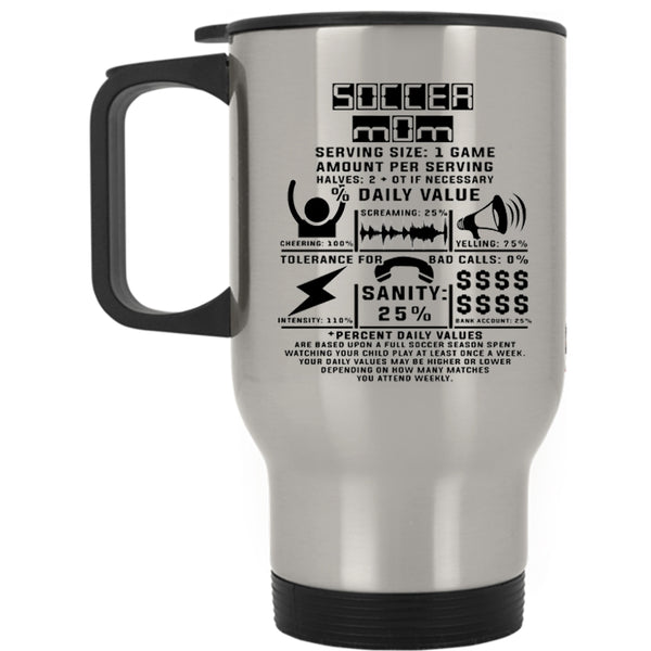 I Love Soccer Mom Travel Mug, Soccer Mom Mug