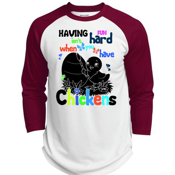 You Have Chickens T Shirt, I Love Chicken T Shirt, Awesome T-Shirts  (Polyester Game Baseball Jersey)