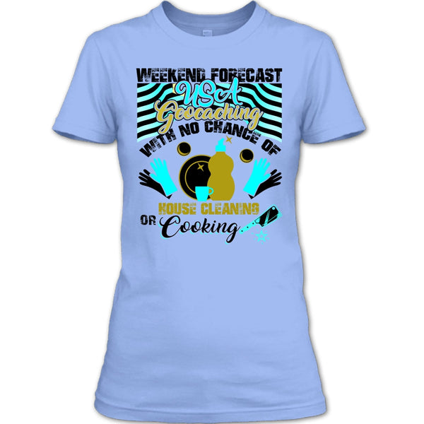 Weekend Forecast USA Geocaching T Shirt, USA Geocaching T Shirt