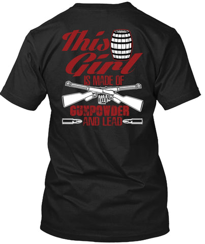 A black t-shirt with the shopify logo