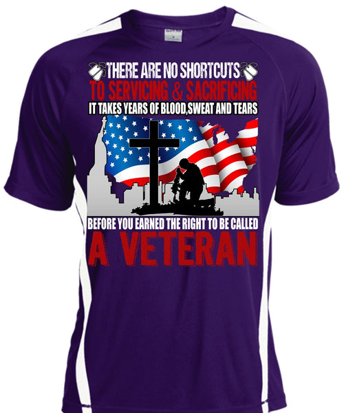 To Be Called A Veteran T Shirt, Sweat And Tears T Shirt, Cool Shirt