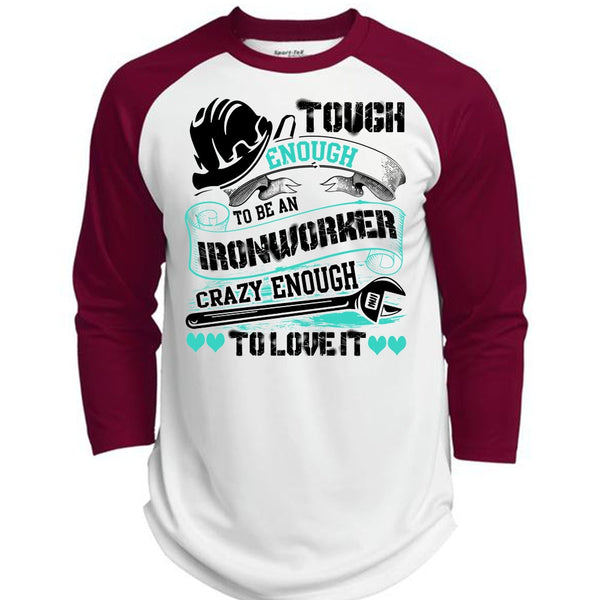 To Be An Ironworker T Shirt, I Love Ironworker T Shirt, Awesome T-Shirts  (Polyester Game Baseball Jersey)