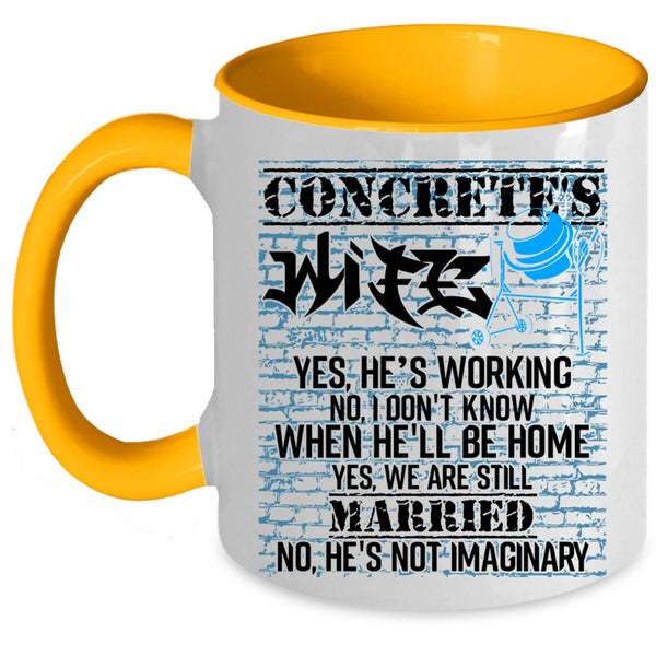 Funny Gift For My Wife Coffee Mug, Concrete's Wife Accent Mug