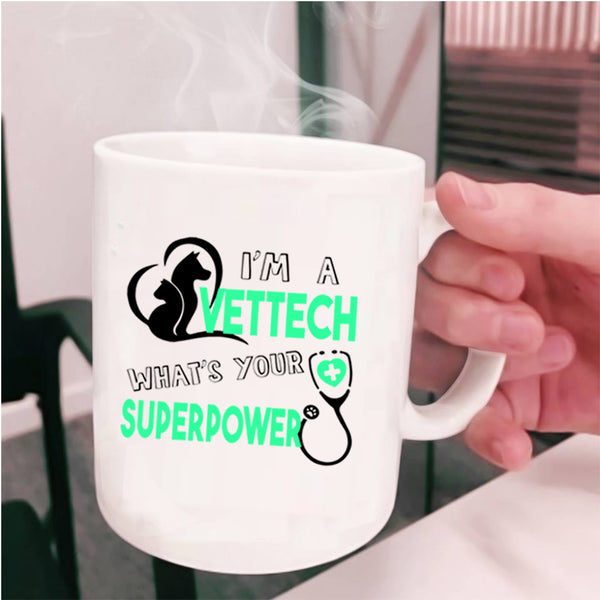 I Love Animals Coffee Mug, I'm A Vettech Cup