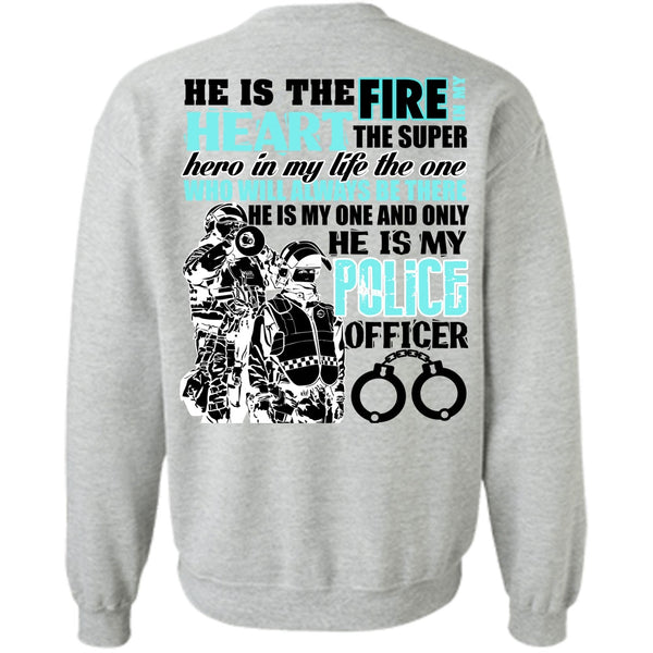 I Love Police T Shirt, He Is My Police Officer Sweatshirt