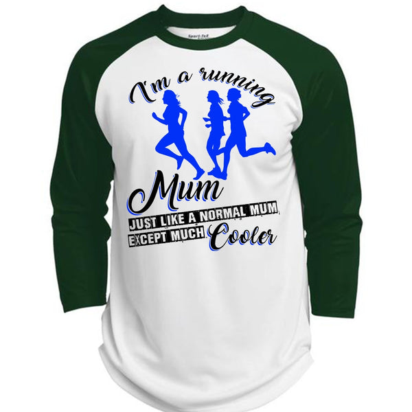 I'm A Running Mum T Shirt, I Love Dog T Shirt, Awesome T-Shirts  (Polyester Game Baseball Jersey)