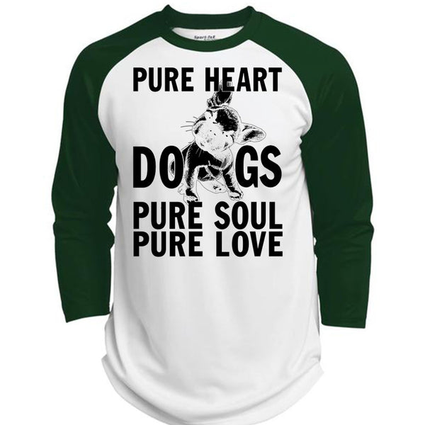 Pure Heart Dogs Pure Soul Pure Love T Shirt, I Love My Dog T Shirt, Awesome T-Shirts  (Polyester Game Baseball Jersey)