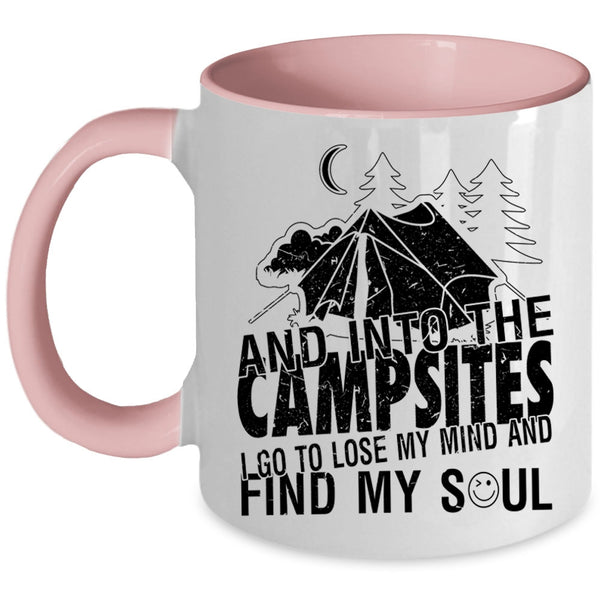 I Go To Lose My Mind And Find My Soul Coffee Mug, Into The Campsite Accent Mug