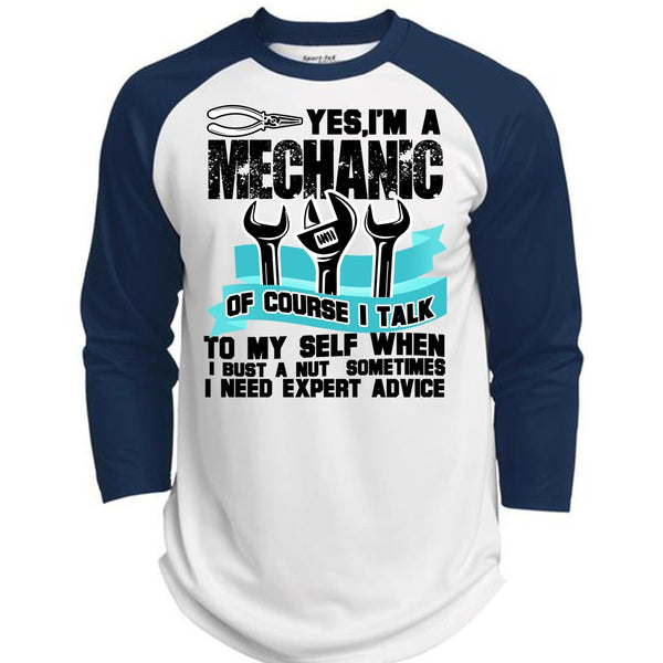 I'm A Mechanic T Shirt, I Need Expert Advice T Shirt, Awesome T-Shirts  (Polyester Game Baseball Jersey)