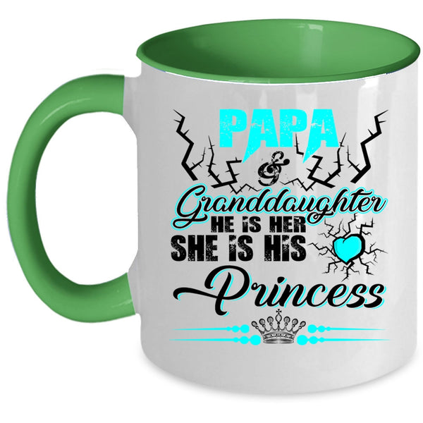 Cool Papa Coffee Mug, Papa And Granddaughter Accent Mug