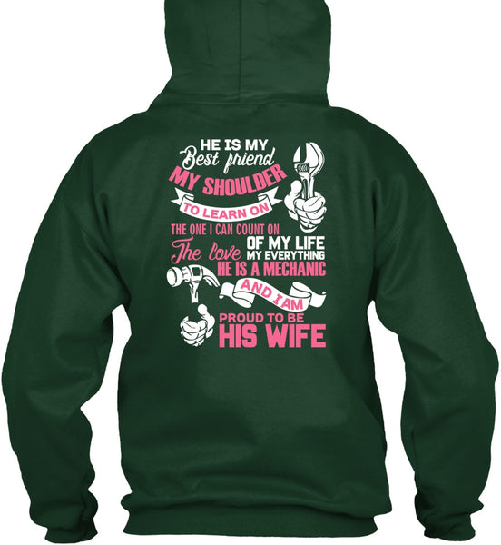 Proud To Be His Wife T Shirt, He Is My Best Friend T Shirt