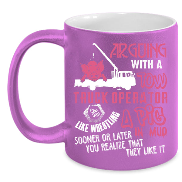Tow Truck Operator Coffee Mug, Cool Gift For Trucker Coffee Cup