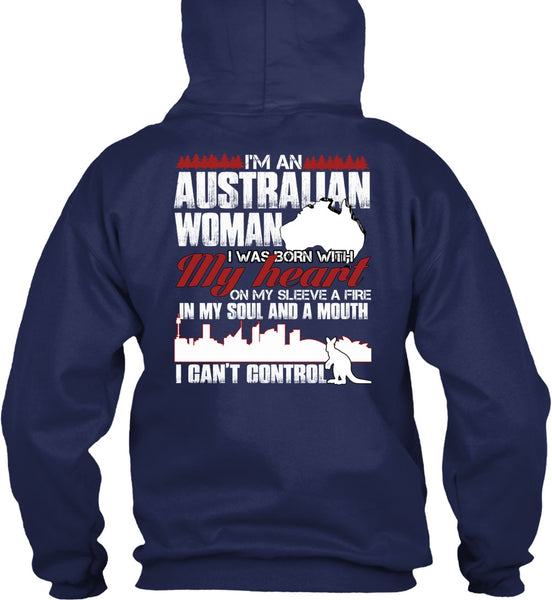 I'm An Australian Woman T Shirt, I Can't Control T Shirt