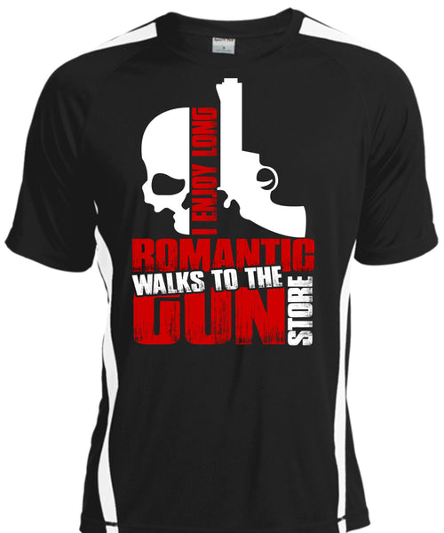 A black t-shirt with the shopify logo