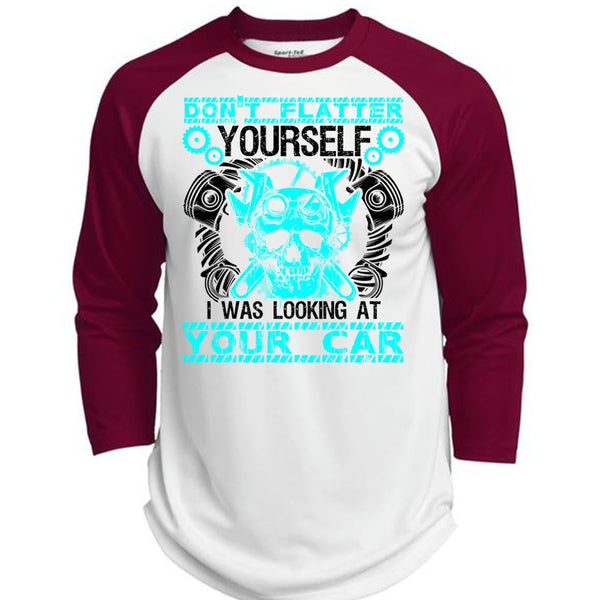 I Was Looking At Your Car T Shirt, I Love Mechanic T Shirt, Awesome T-Shirts  (Polyester Game Baseball Jersey)