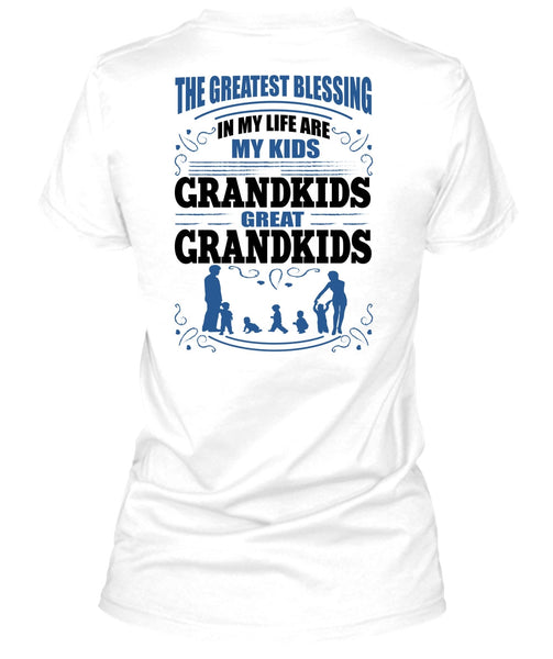 My Kids Grandkids Great Grandkids T Shirt, I Love Grandson T Shirt