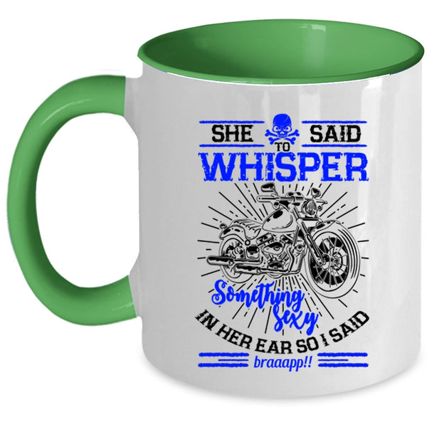 Cool Gift For My Daughter Coffee Mug, Awesome Biker Girls Accent Mug