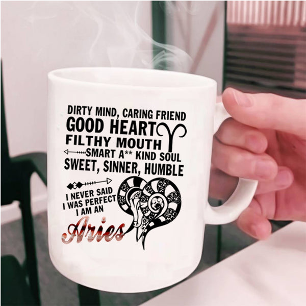 Cute Zodiac Coffee Mug, I Am An Aries Cup