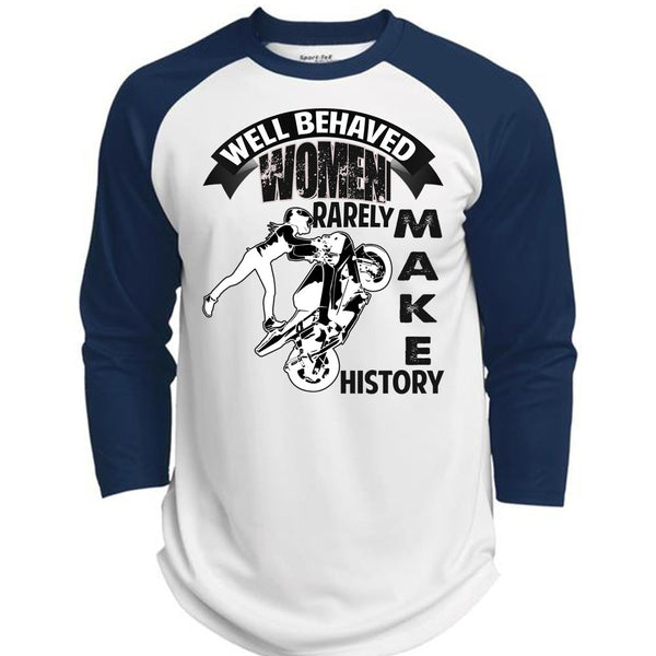 Well Behaved Women T Shirt, I Love Biker T Shirt, Awesome T-Shirts  (Polyester Game Baseball Jersey)