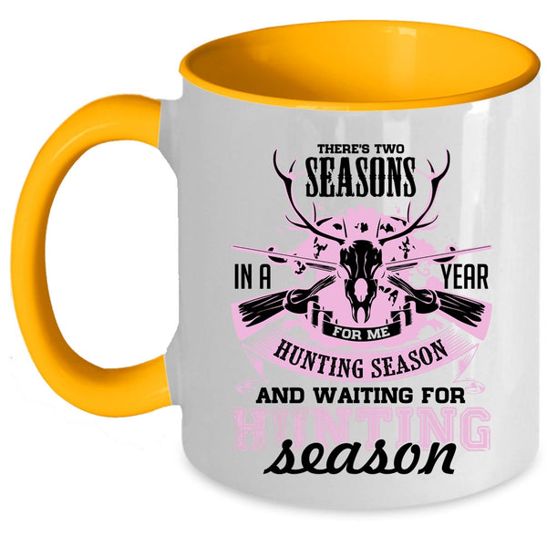 Waiting For Hunting Season Coffee Mug, Hunting Season Accent Mug