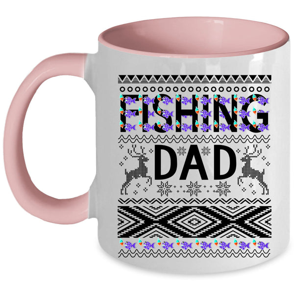 Christmas Gift For Fisher Coffee Mug, Fishing Dad Accent Mug
