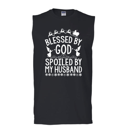 A black t-shirt with the shopify logo