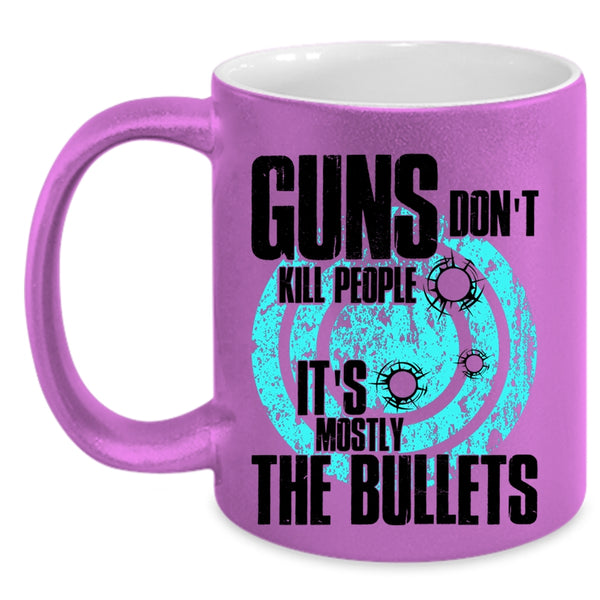 Funny Gift For Gun Owner Coffee Mug, Cool Gunaholic Accent Mug