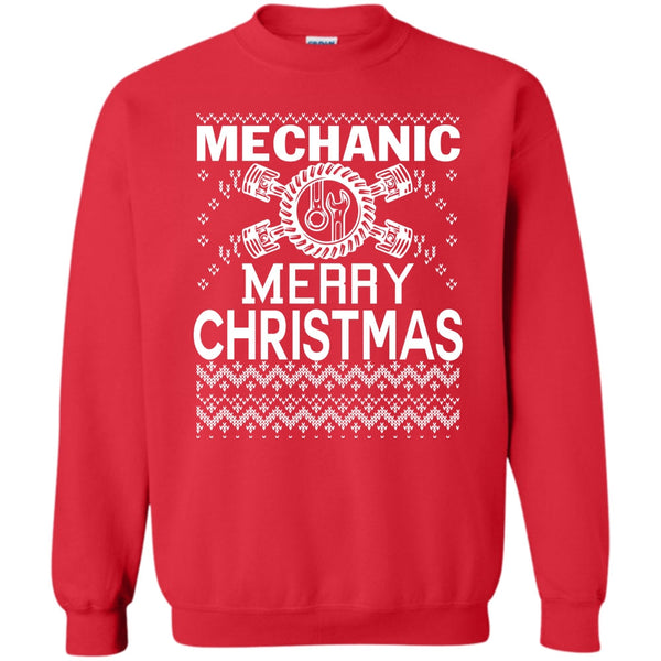 Coolest Mechanic T Shirt, Merry Christmas Gift Sweatshirt