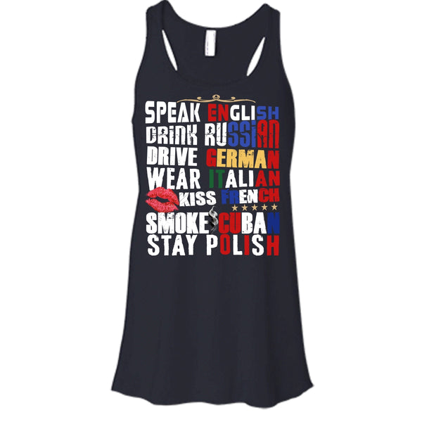 Speak English T Shirt, Drink Russian T Shirt, Cool T Shirt