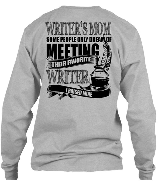 Writer's Mom T Shirt, I Love Writing T Shirt