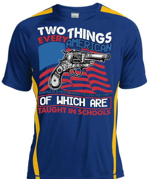 Two Things Every American T Shirt, Being A Gunner T Shirt, Cool Shirt