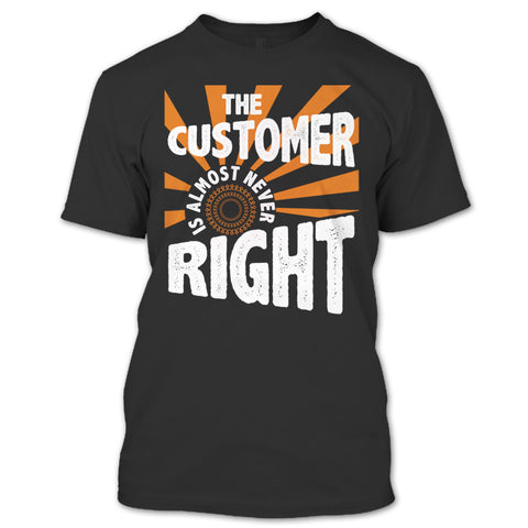 A black t-shirt with the shopify logo
