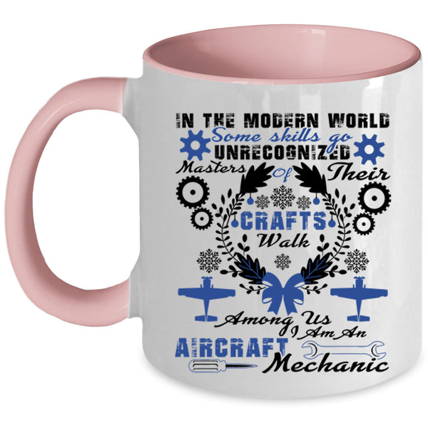 Cute Aircraft Mechanics Coffee Mug, I Am An Aircraft Mechanic Accent Mug