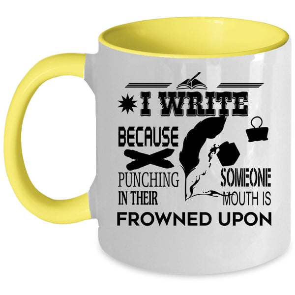 I Love Writing Coffee Mug, I Write Accent Mug