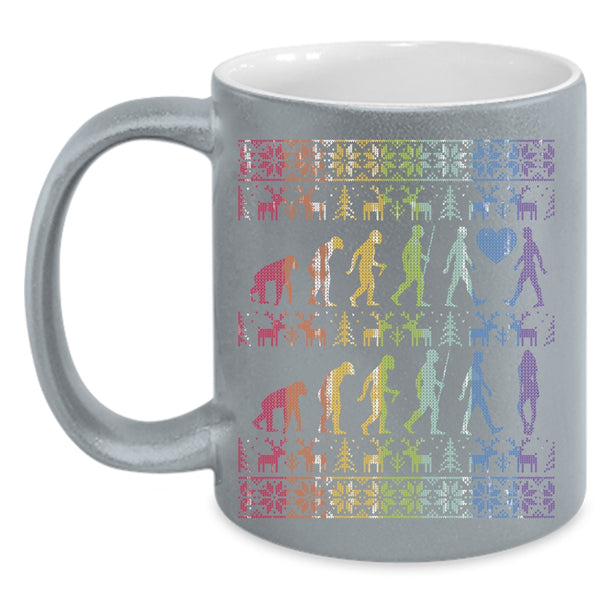 Cute Couple Coffee Mug, Christmas Gift For Couple Coffee Cup