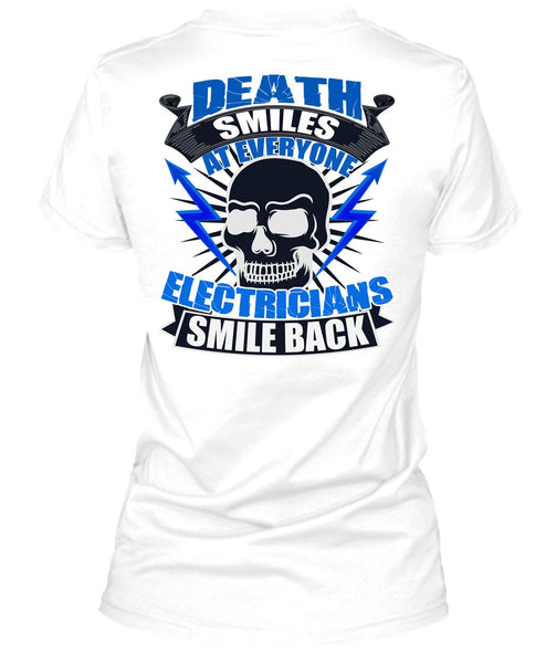 Electricians Smile Back T Shirt, I Love Electrician T Shirt
