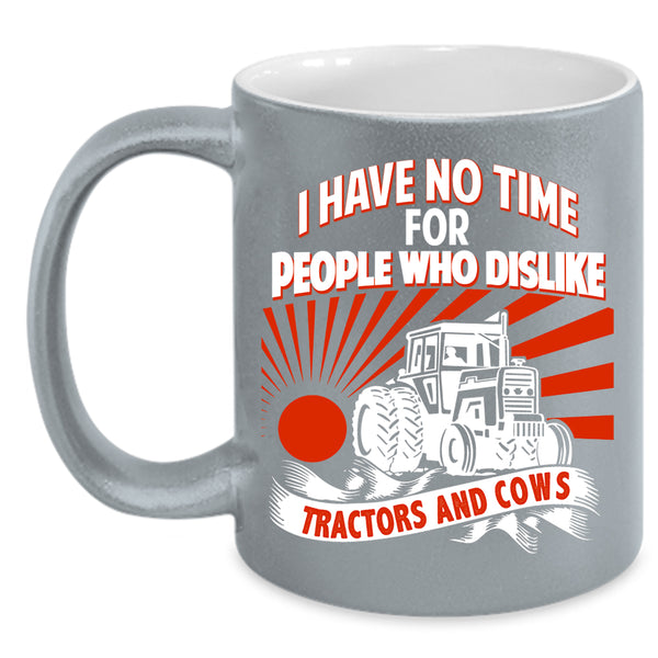 Tractors And Cows Coffee Mug, Cool Farmer Coffee Cup