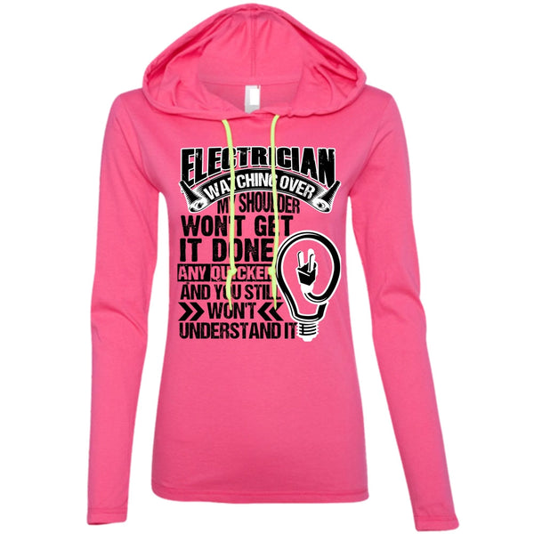 Electrician Watching Over T Shirt, I Love Electrician T Shirt, Awesome T-Shirts