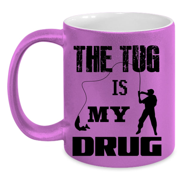 Funny Gift For Fisher Coffee Mug, I Love Fishing Accent Mug