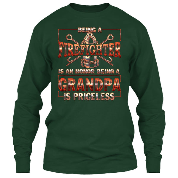 Being A Firefighter Is An Honor T Shirt, Being A Fgradnpa Is Princess T Shirt