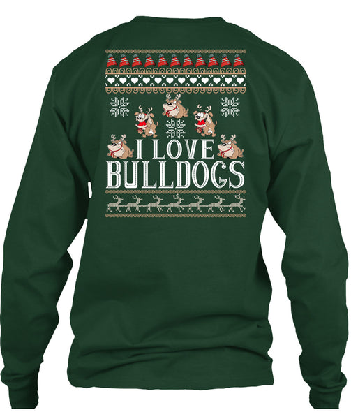 I Love Bulldogs T Shirt, This Girl Loves Christmas T Shirt