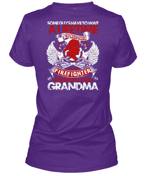 Meet Their Favorite Firefighter T Shirt, Calls Me Grandma T Shirt
