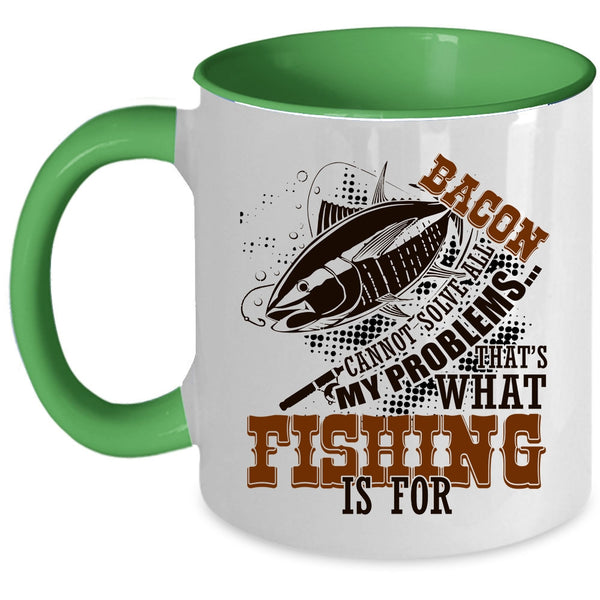 Funny Gift For Fisher Coffee Mug, Fishing Accent Mug